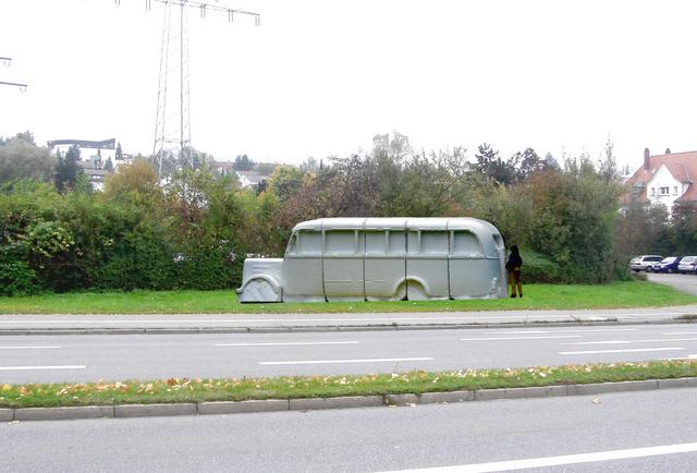 Zweiter Bus - Fotomontage Entwurf