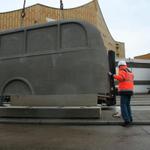 Das Denkmal der grauen Busse in Berlin, 18.01.2008