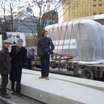 Das Denkmal der grauen Busse in Berlin, 18.01.2008